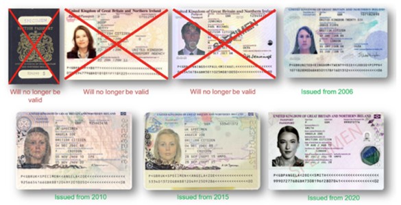 UK Passport example